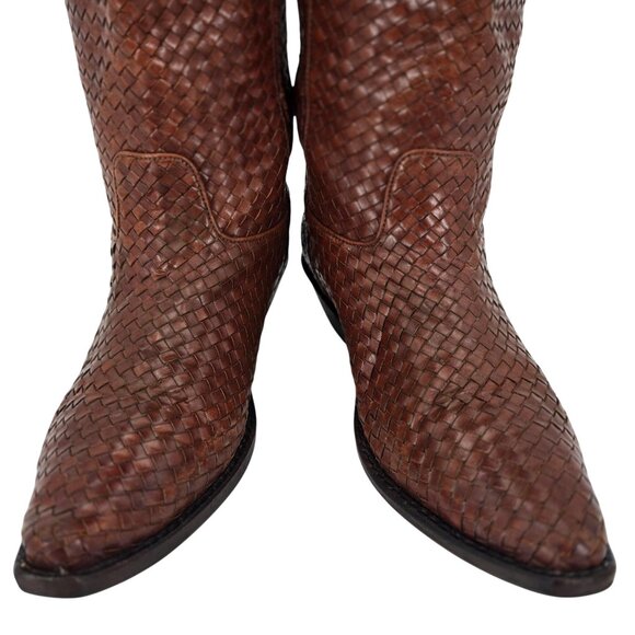 Cole Haan Shoes - Vintage Cole Haan Cowgirl Boots Women size 8B Woven Cowgirl Cowboy Western Boots